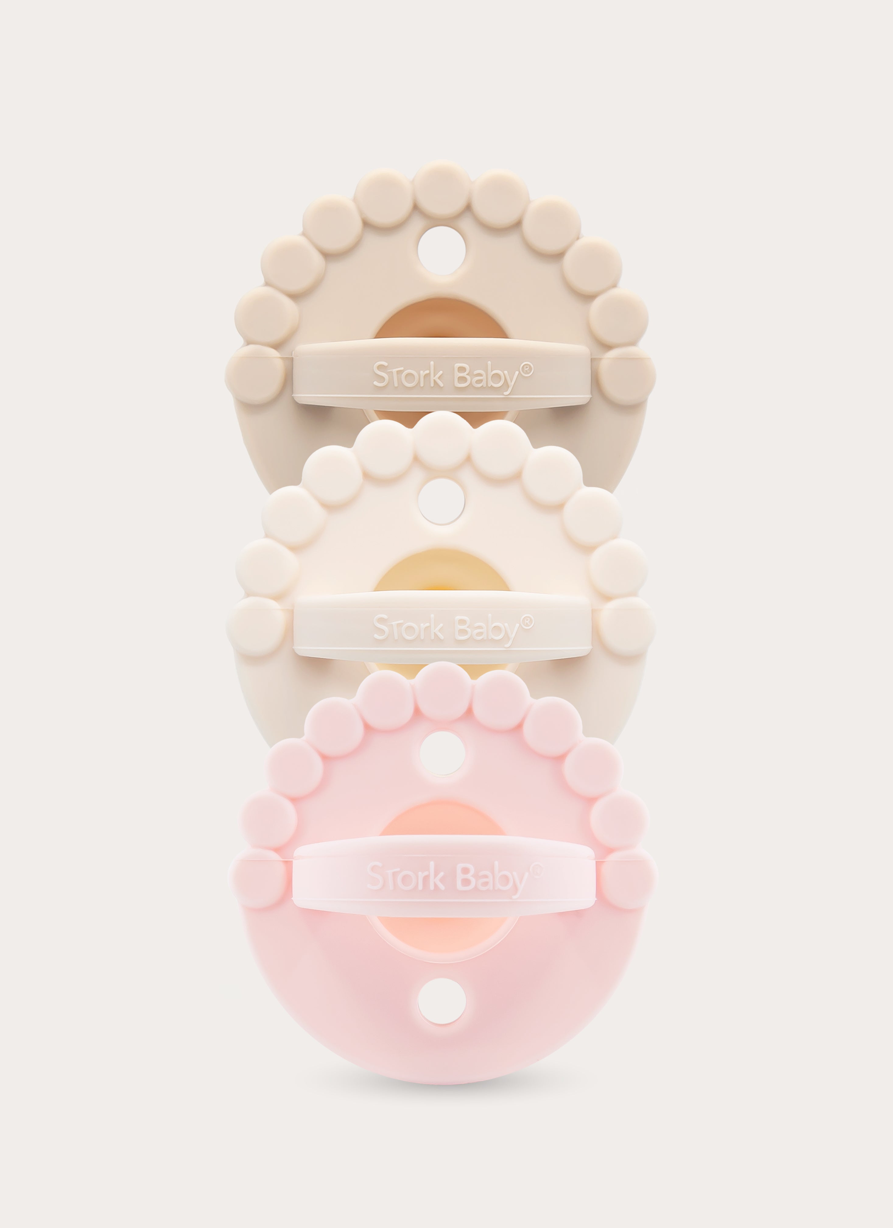 2 IN 1 BLOOM CHEWY PACIFIER + TEETHER (PACK OF 3)