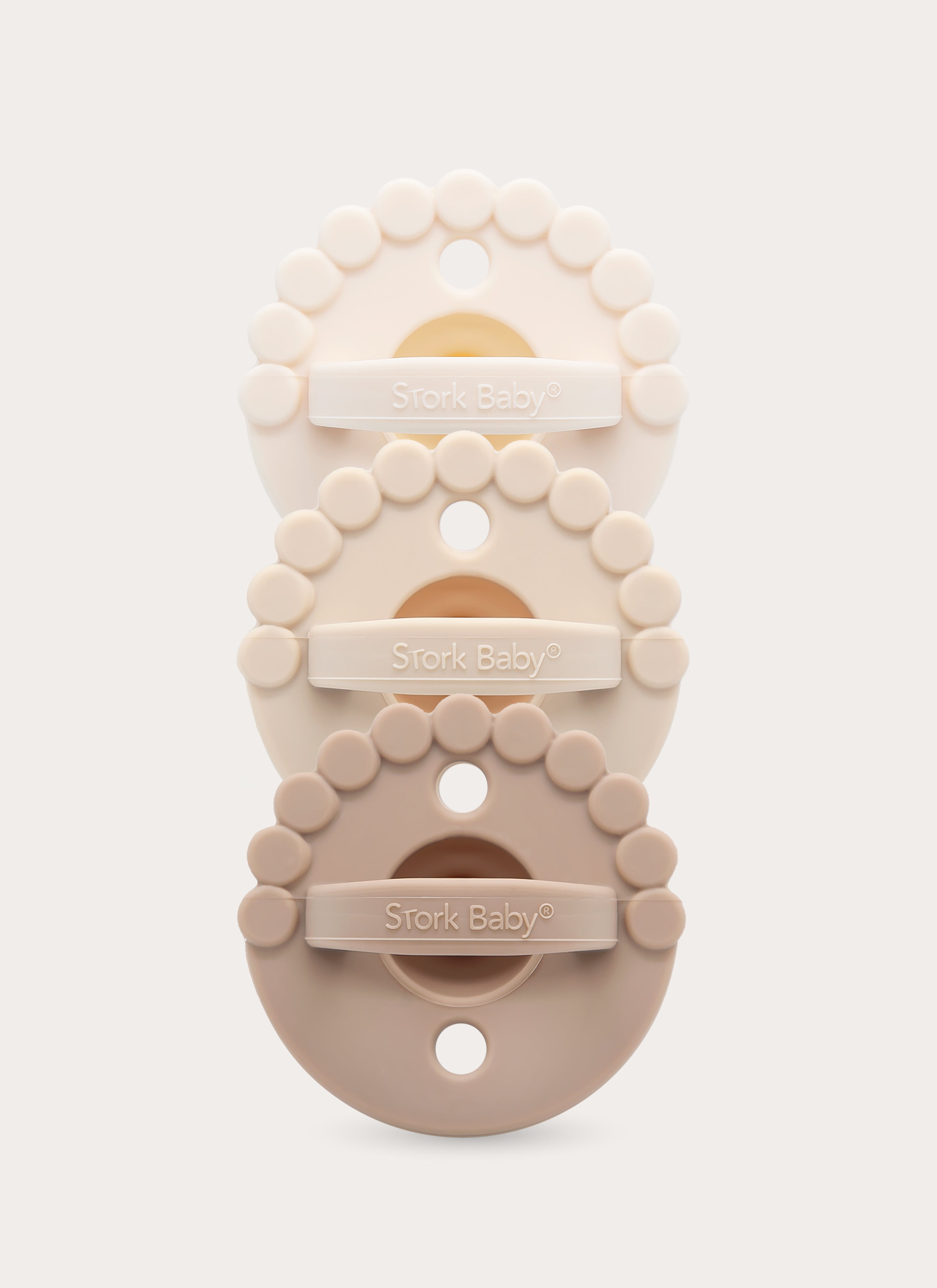 2 IN 1 BLOOM CHEWY PACIFIER + TEETHER (PACK OF 3)