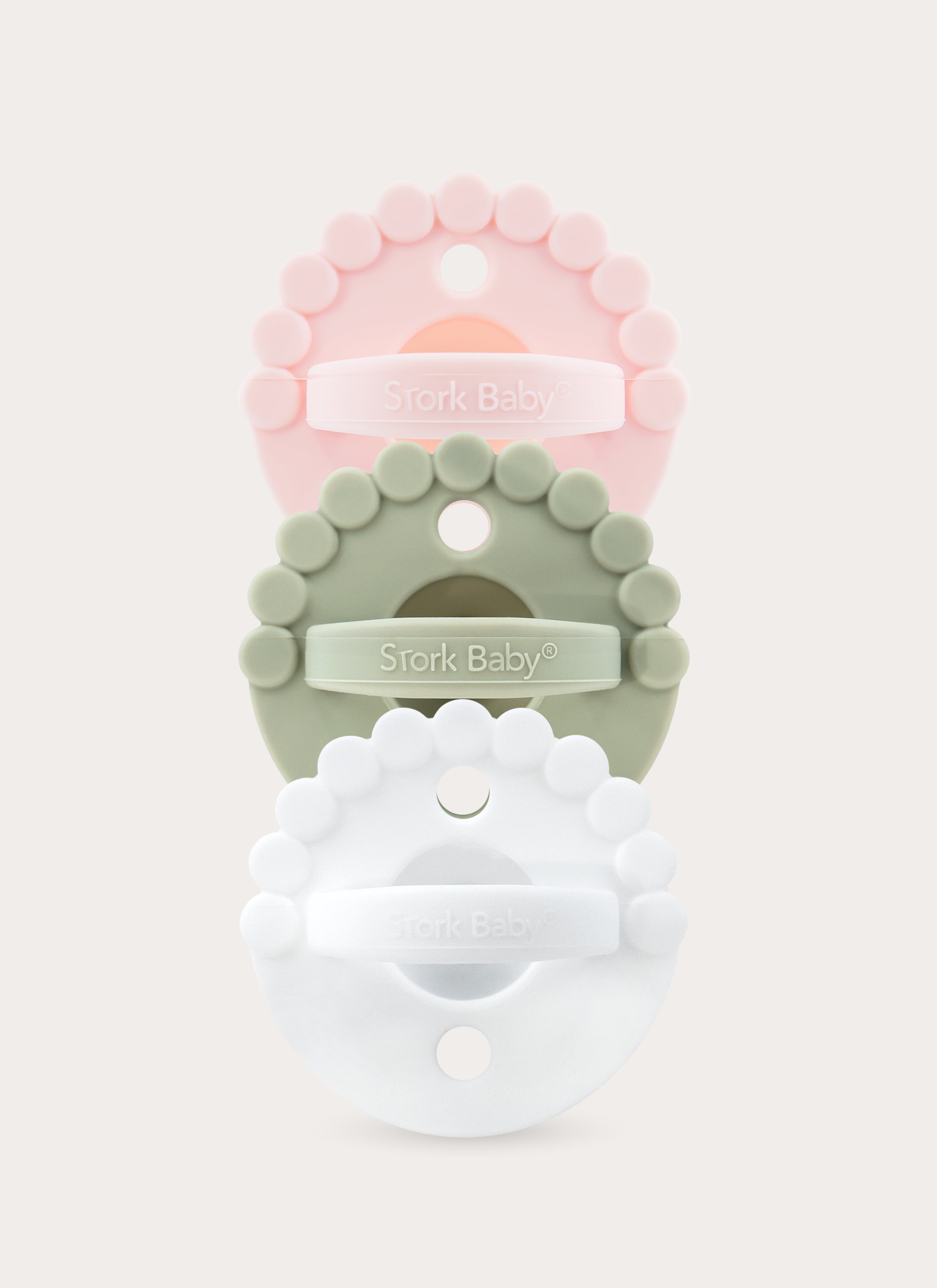2 IN 1 BLOOM CHEWY PACIFIER + TEETHER (PACK OF 3)