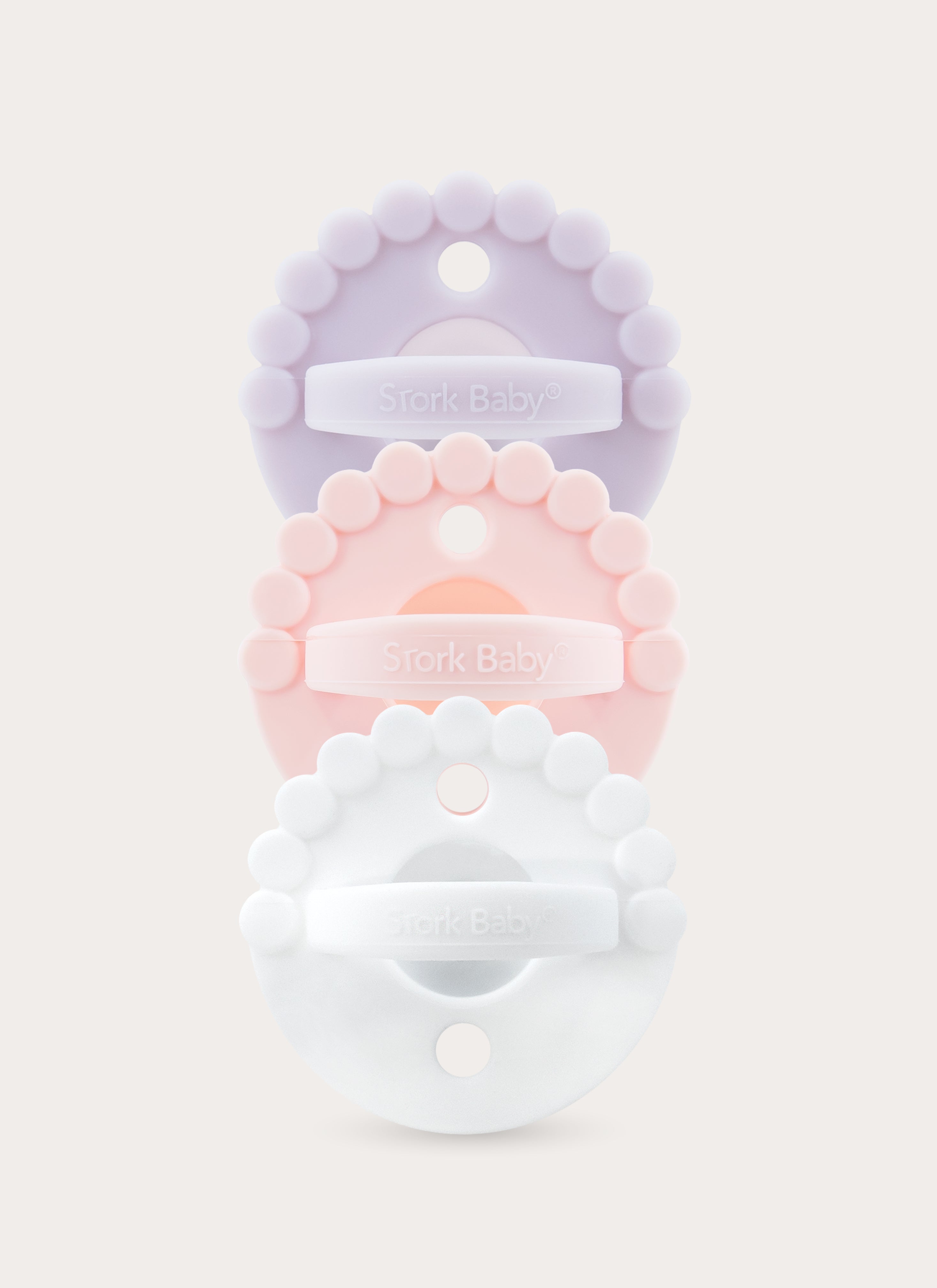 2 IN 1 BLOOM CHEWY PACIFIER + TEETHER (PACK OF 3)