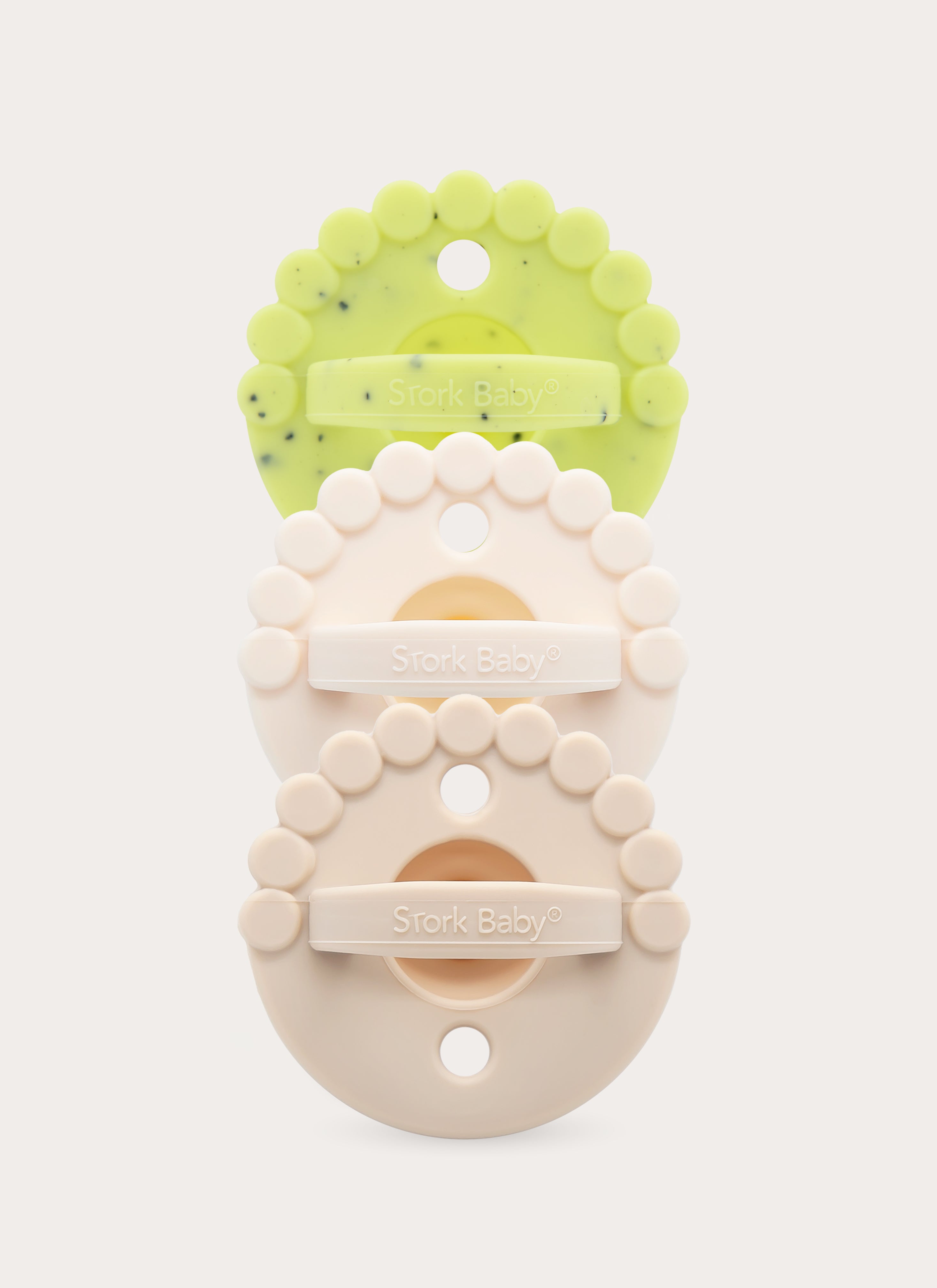 2 IN 1 BLOOM CHEWY PACIFIER + TEETHER (PACK OF 3)