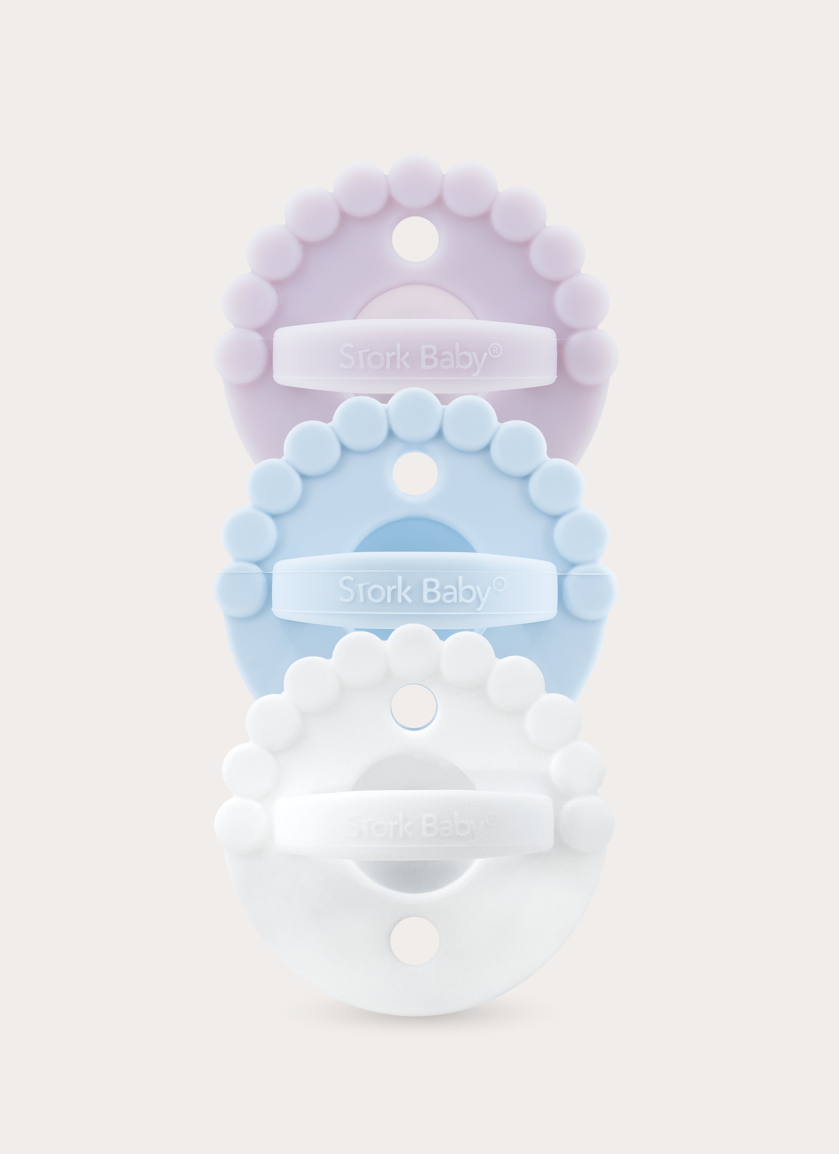 2 IN 1 BLOOM CHEWY PACIFIER + TEETHER (PACK OF 3)