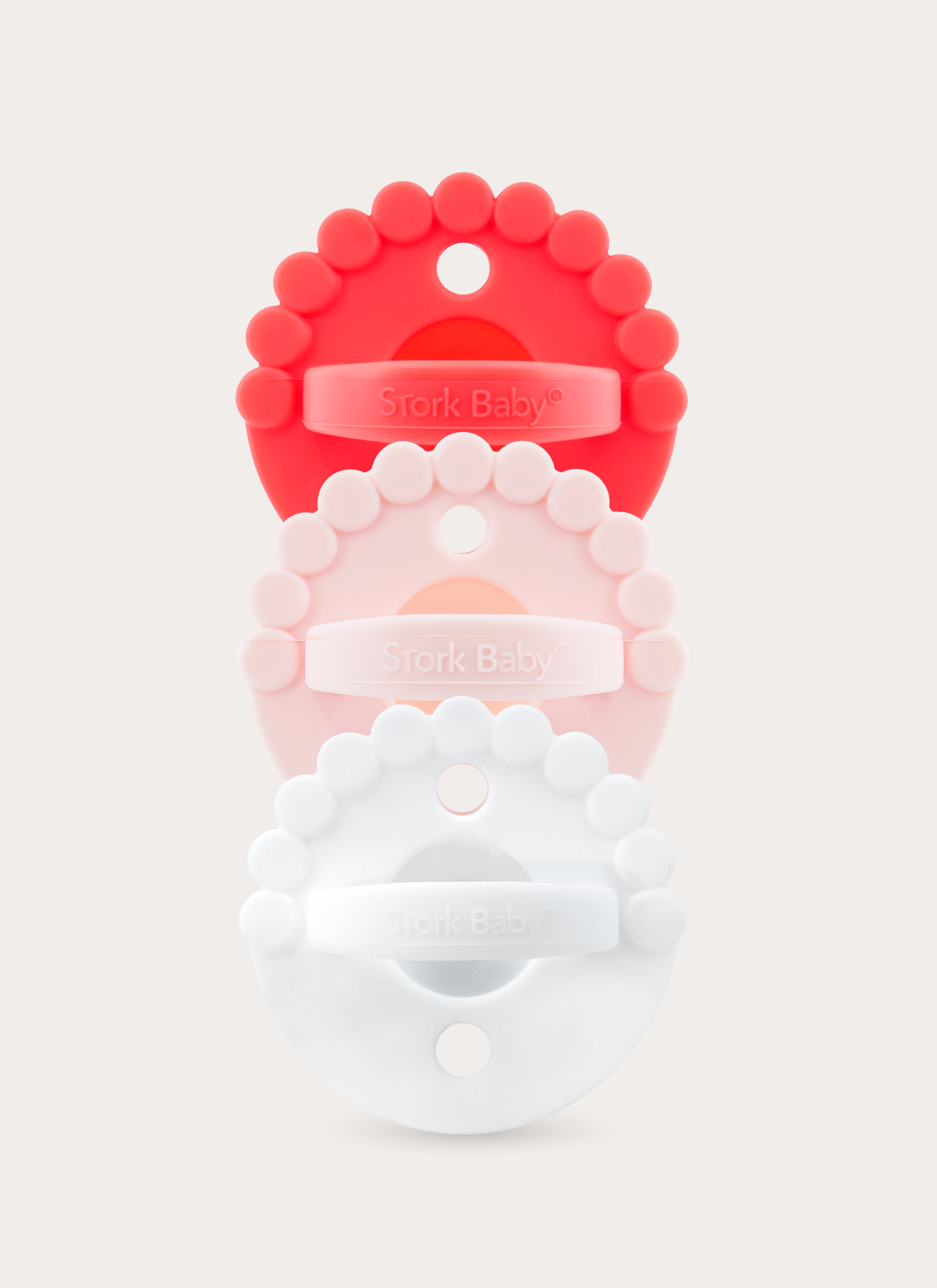 2 IN 1 BLOOM CHEWY PACIFIER + TEETHER (PACK OF 3)