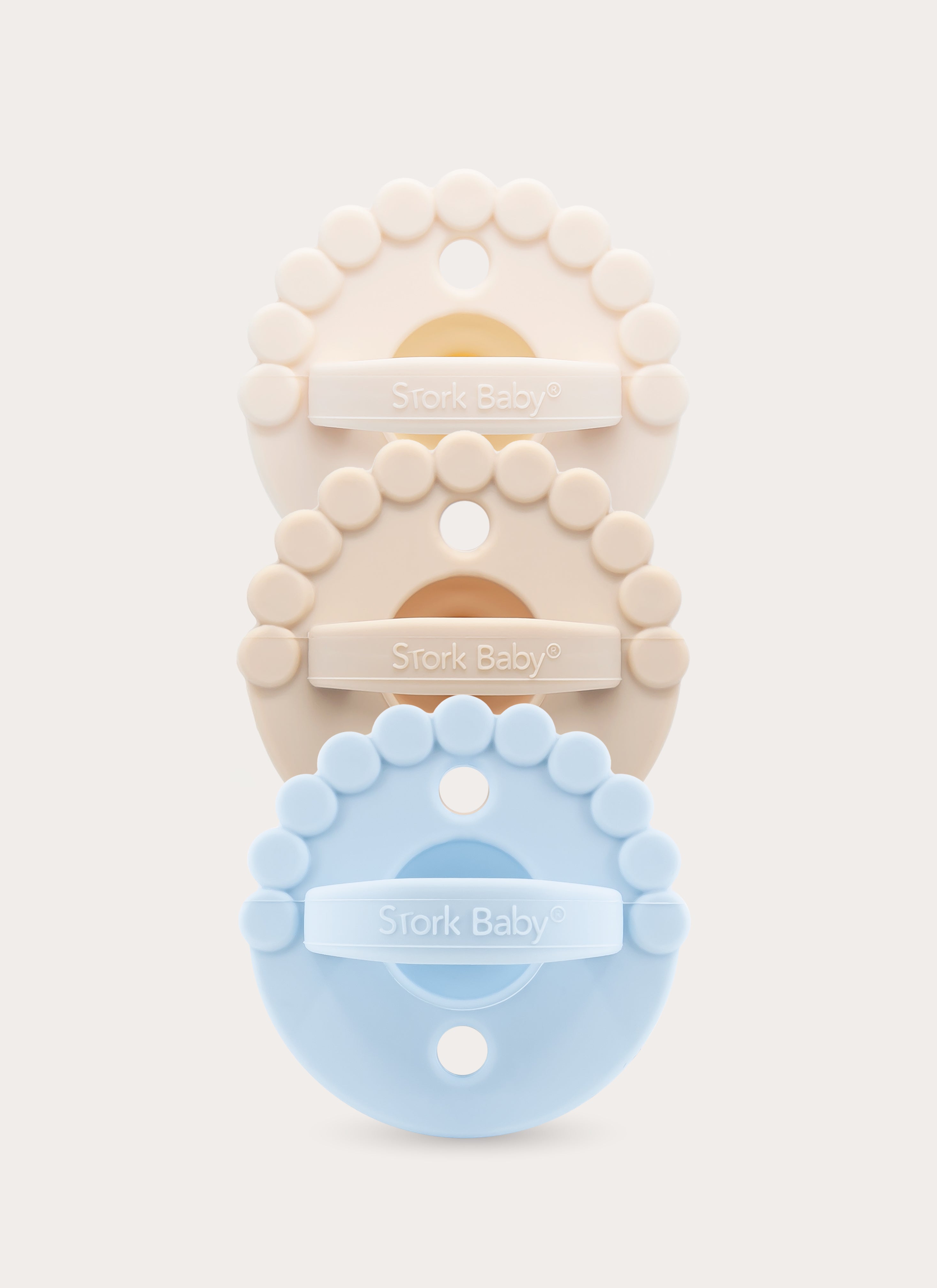 2 IN 1 BLOOM CHEWY PACIFIER + TEETHER (PACK OF 3)