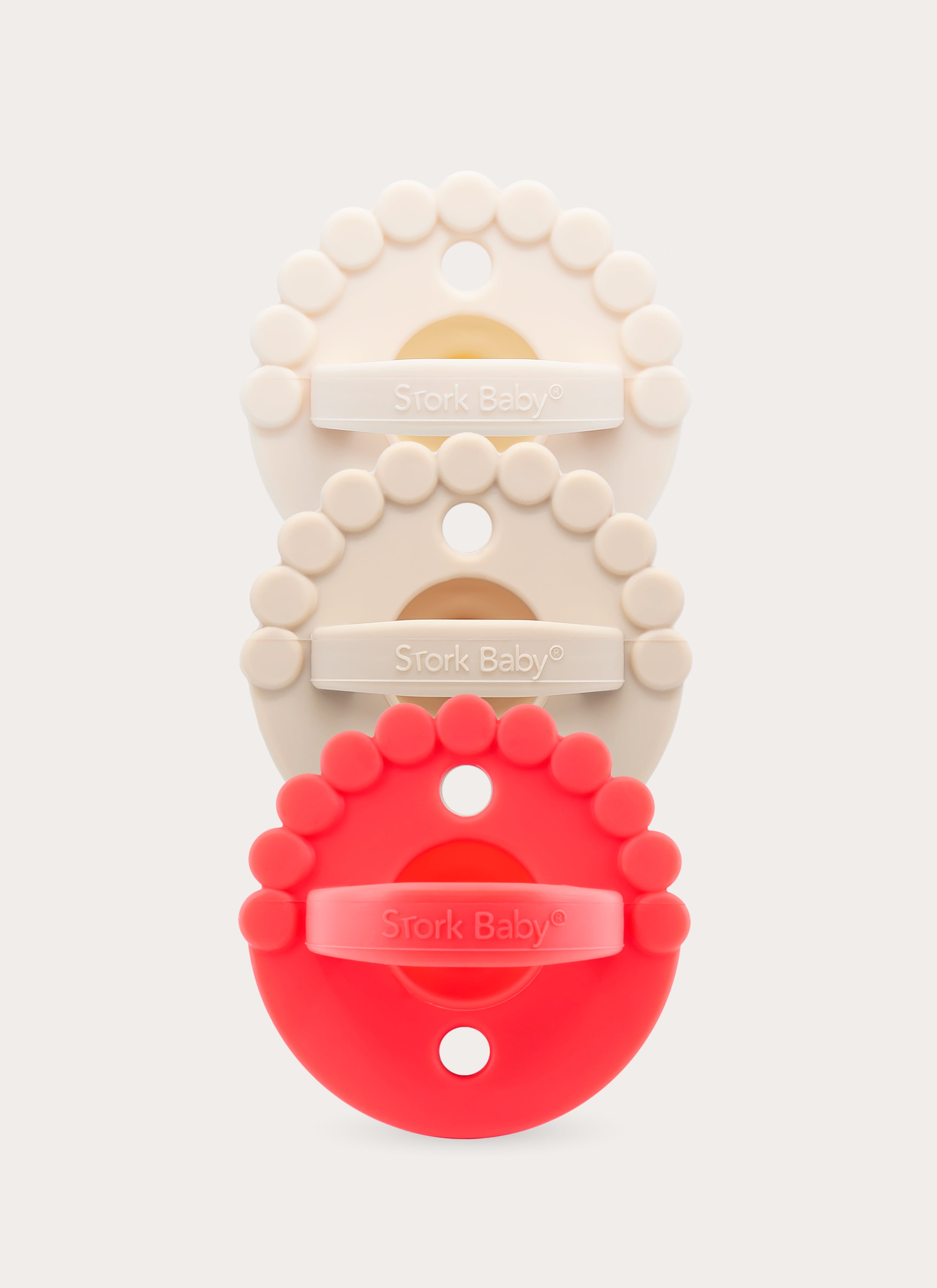 2 IN 1 BLOOM CHEWY PACIFIER + TEETHER (PACK OF 3)